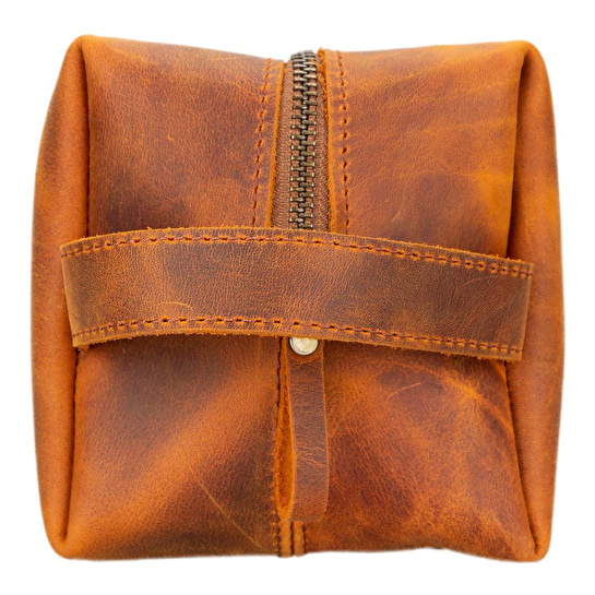 Bloominbag Voyage Golden Sand Hakiki Deri Dopp Kit – X Large
