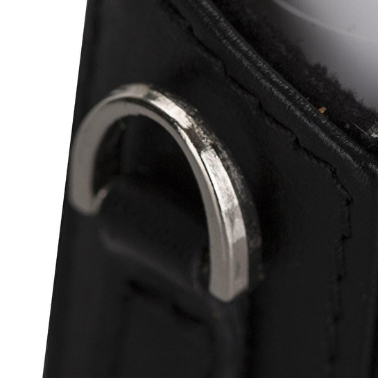 Bloominbag Aurel Onyx Black Charm Hakiki Deri Airpods Kılıfı – Airpods 1 & 2 Uyumlu