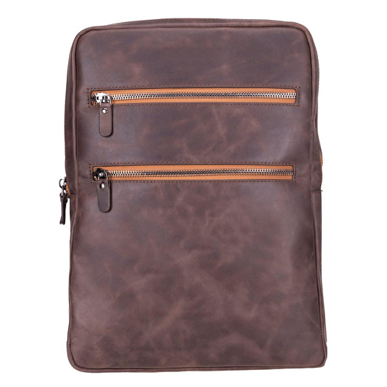 Bloominbag Atelier Espresso Brown Hakiki Deri Laptop Sırt Çantası – 16” Uyumlu