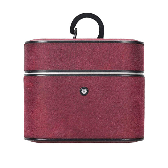 Bloominbag Aurel Clip Fuchsia Bloom Hakiki Deri Airpods 3 Kılıfı – Airpods 3 Uyumlu Charm Case