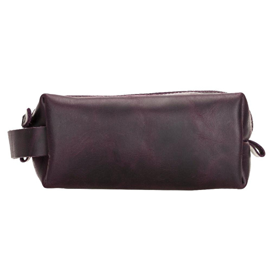 Bloominbag Voyage Dusty Plum Hakiki Deri Dopp Kit – X Large