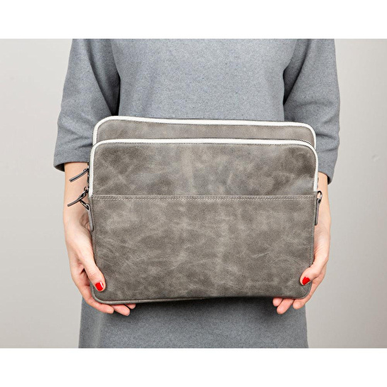 Bloominbag Torino Ash Gray Super Slim 16inç Laptop / Macbook Kılıf