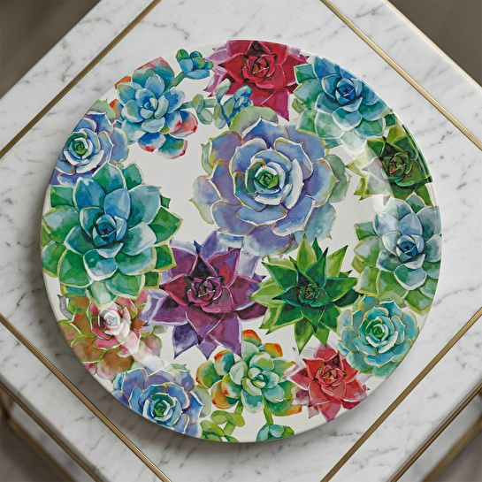 Lucky Art Vivace Melamin Yuvarlak Tepsi 46 Cm