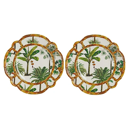 Lucky Art Palma Melamin 28 Cm 2’li Servis Tabağı