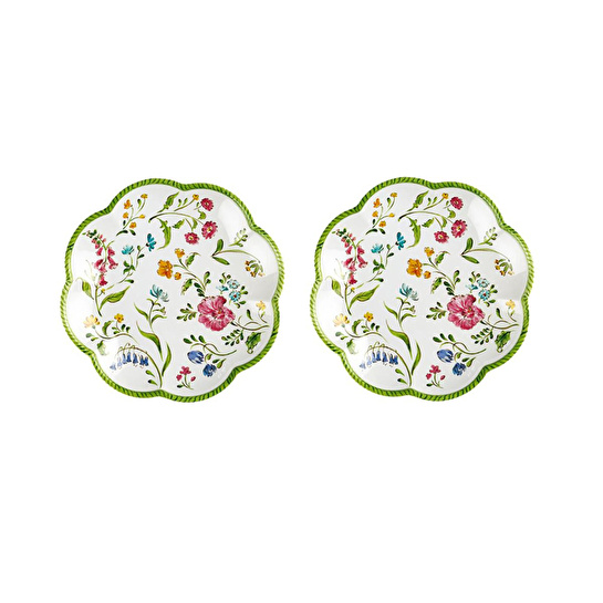 Lucky Art Laurus Melamin 23cm 2'li Tabak Seti