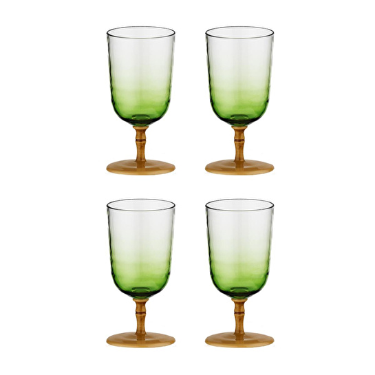 Lucky Art Palma Akrilik 4’lü Kadeh Seti 470 Ml