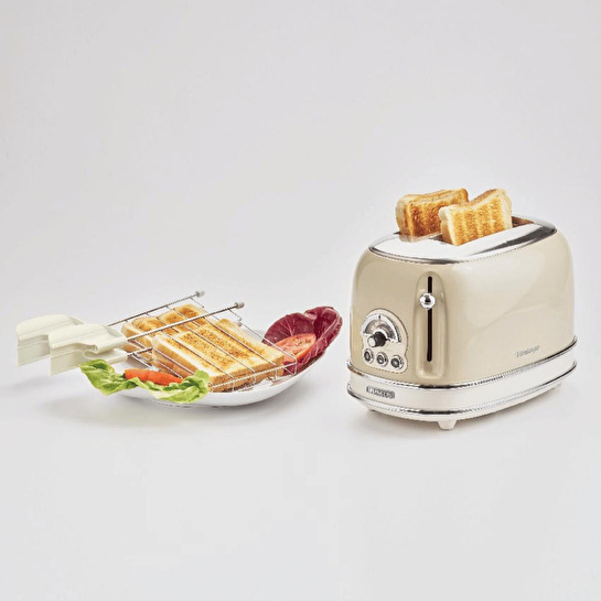 Ariete Vintage Ekmek Kızartma Makinesi - 2 Dilim, Bej