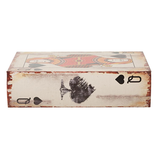 Mudo Home Quuen Of Spades Ki̇tap Kutu 19x7x27 Cm