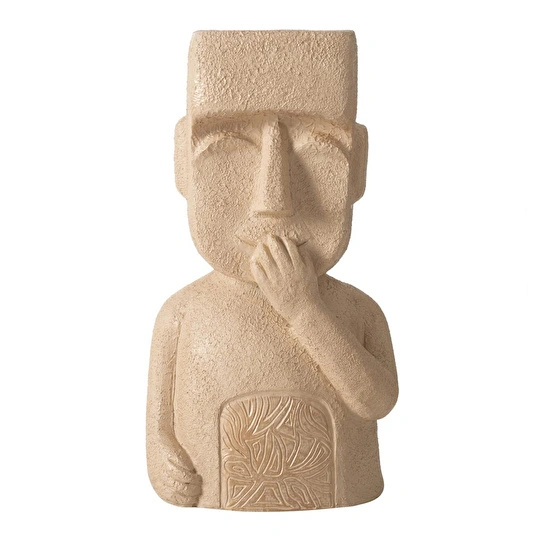 Mudo Home Nesci̇o Bi̇blo Bej 20x15x36 Cm