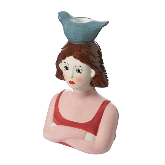 Mudo Home Birdy Lady Mumluk 13x9x20 Cm