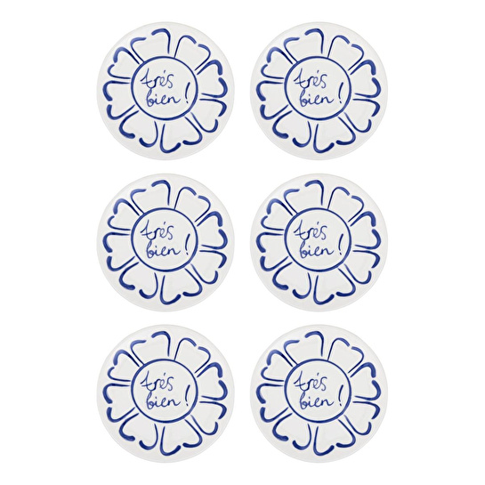 The Mia Palma Pasta Tabağı 6lı Set 19 Cm