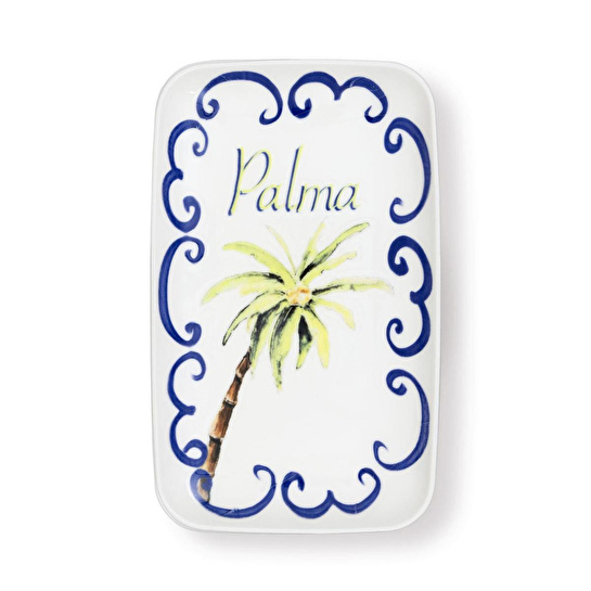 The Mia Palma Dikdörtgen Servis Tabağı 31x20 Cm