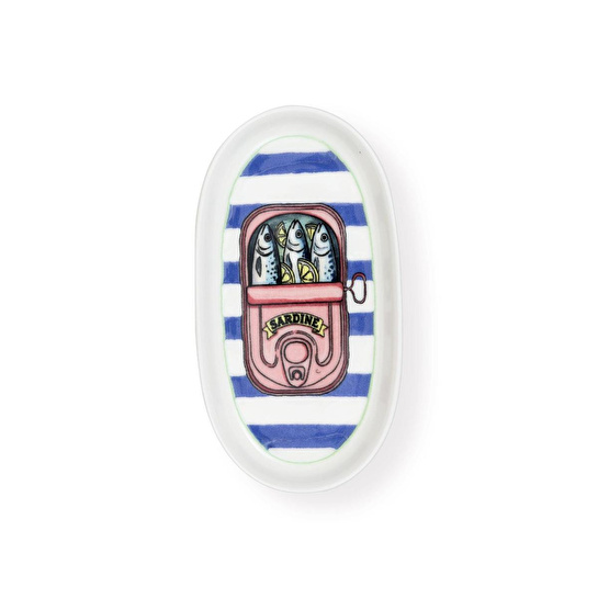 The Mia Palma Oval Servis Tabağı 4lü 17 Cm