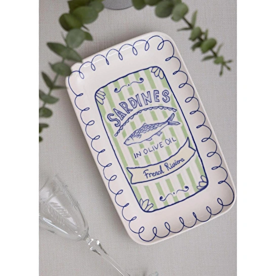The Mia Italian Summer Dikdörtgen Servis Tabağı 31x20 Cm