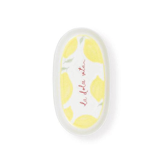 The Mia Italian Summer Oval Servis Tabağı 4lü 17 Cm