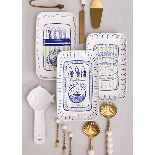 The Mia Italian Summer Dikdörtgen Servis Tabağı 31x20 Cm