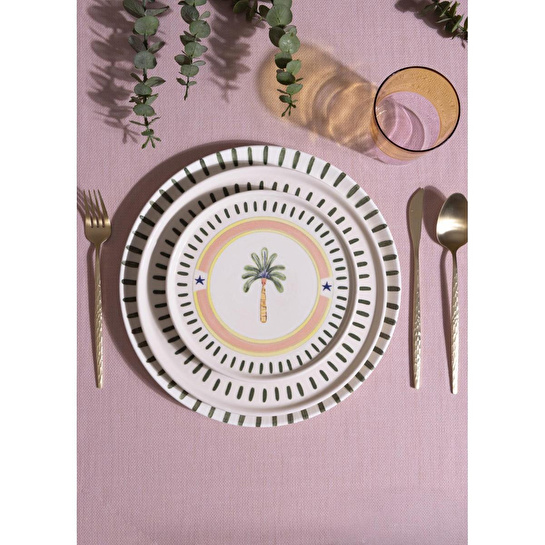 The Mia Italian Summer Pasta Tabağı 6lı Set 19 Cm