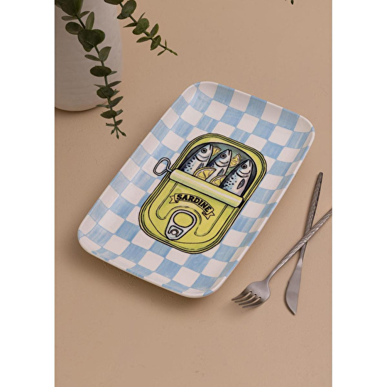 The Mia Italian Summer Dikdörtgen Servis Tabağı 31x20 Cm