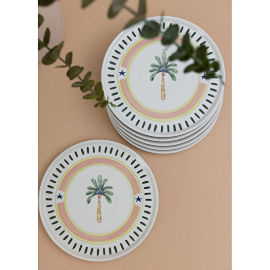 The Mia Italian Summer Servis Tabağı 6lı Set 26 Cm