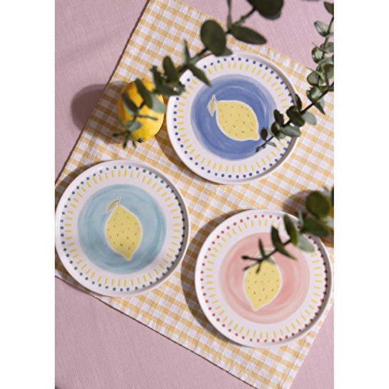 The Mia Italian Summer Pasta Tabağı 6lı Set 19 Cm