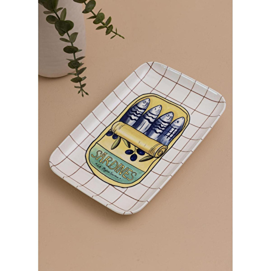 The Mia Italian Summer Dikdörtgen Servis Tabağı 31x20 Cm
