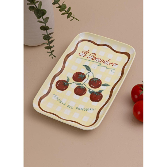 The Mia Italian Summer Dikdörtgen Servis Tabağı 31x20 Cm