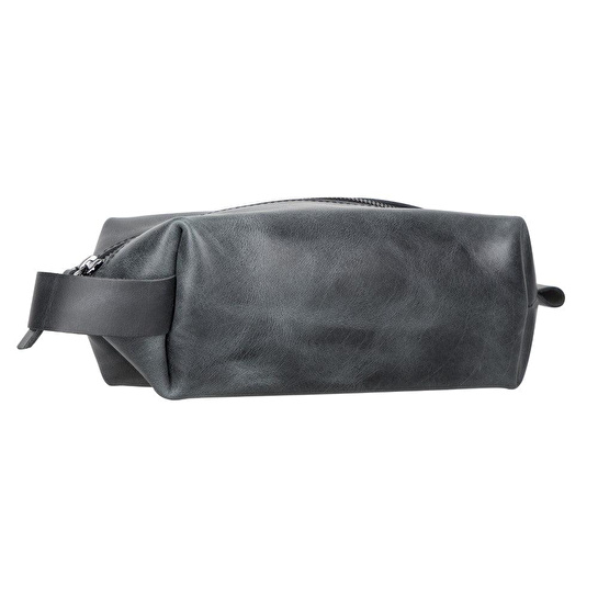 Bloominbag Voyage Marine Blue Hakiki Deri Dopp Kit – Large