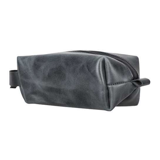 Bloominbag Voyage Marine Blue Hakiki Deri Dopp Kit – Large