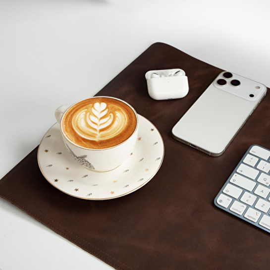 Bloominbag Atelier 91 Saddle Heritage Leather Desk Mat - Medium