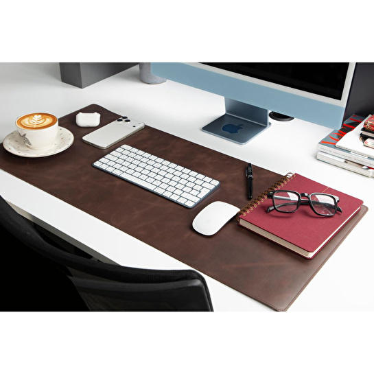Bloominbag Atelier 91 Saddle Heritage Leather Desk Mat - Medium