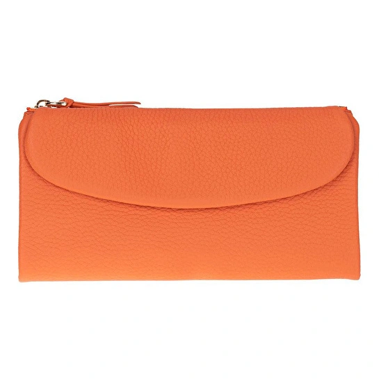 Bloominbag Élia Pebble Orange Large Deri Kadın Cüzdan & Clutch