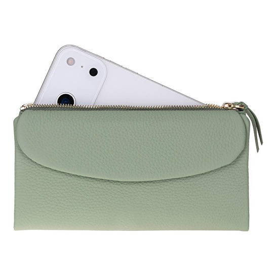 Bloominbag Élia Soft Matcha Large Deri Kadın Cüzdan & Clutch
