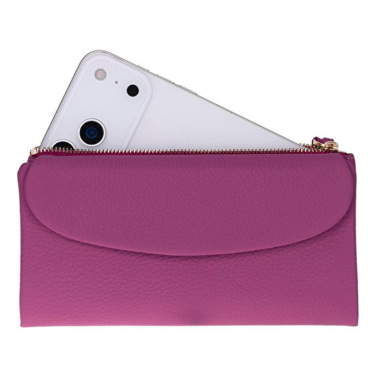 Bloominbag Élia Plum Violet Large Deri Kadın Cüzdan & Clutch