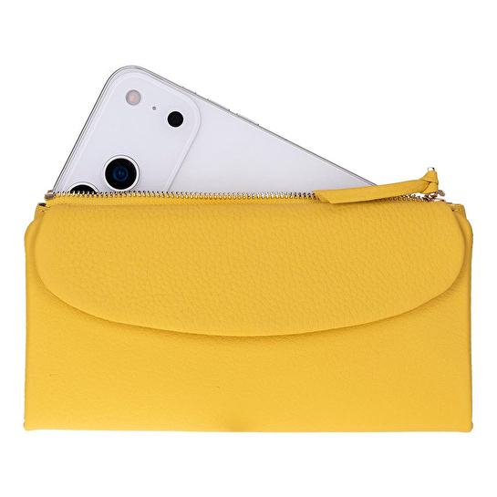 Bloominbag Élia Butter Yellow Large Deri Kadın Cüzdan & Clutch