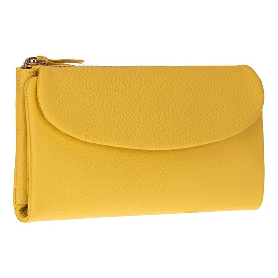 Bloominbag Élia Butter Yellow Large Deri Kadın Cüzdan & Clutch