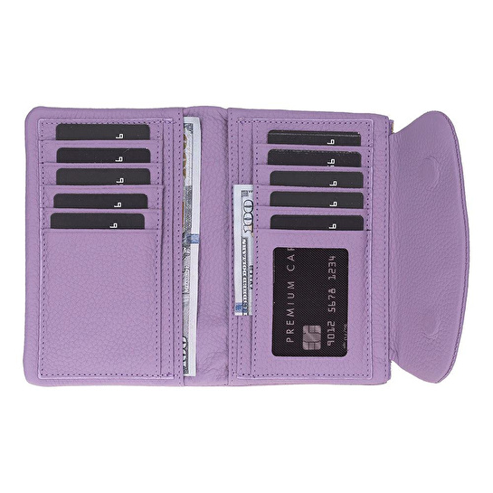 Bloominbag Élia Dusty Lilac Medium Deri Kadın Cüzdan & Clutch