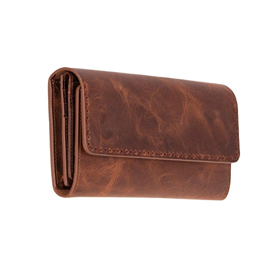 Bloominbag Aura Saddle Heritage Hakiki Deri Telefon Bölmeli Kadın Cüzdanı