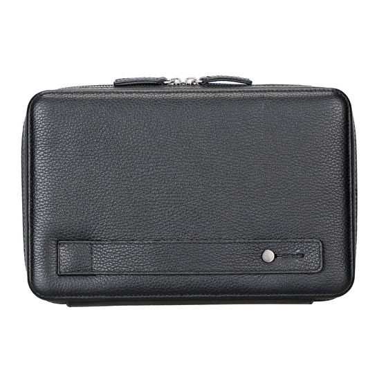 Bloominbag Arcadia Onyx Black Premium Deri Teknoloji Kablo & Aksesuar Düzenleyici