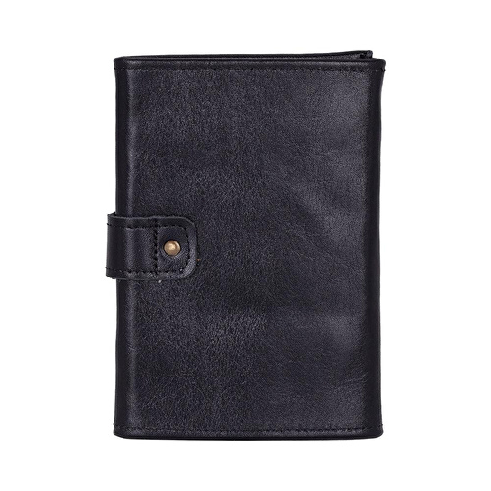 Bloominbag Bloomband Noir Black Akıllı Saat Çantası - Triple Deri Saat Kordonu Organizer