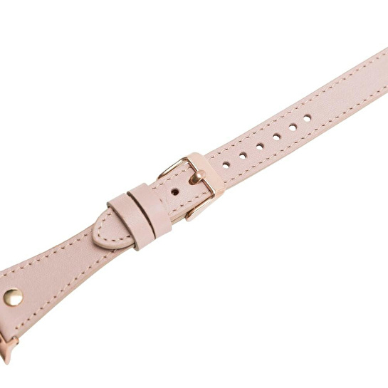 Bloominbag Alpine Double Tour Nude Bisque Hakiki Deri Apple Watch Kordonu - 44/45/46/49mm