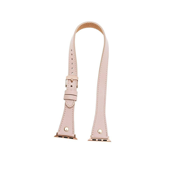 Bloominbag Alpine Double Tour Nude Bisque Hakiki Deri Apple Watch Kordonu - 44/45/46/49mm