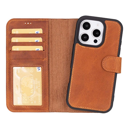 Bloominbag Aurel Magna Mocca Sand Deri Iphone 16 Pro (6.3