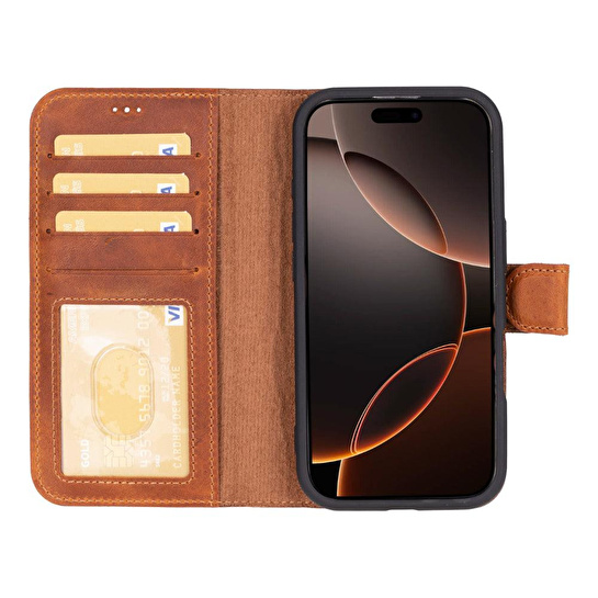 Bloominbag Aurel Magna Mocca Sand Deri Iphone 16 Pro (6.3
