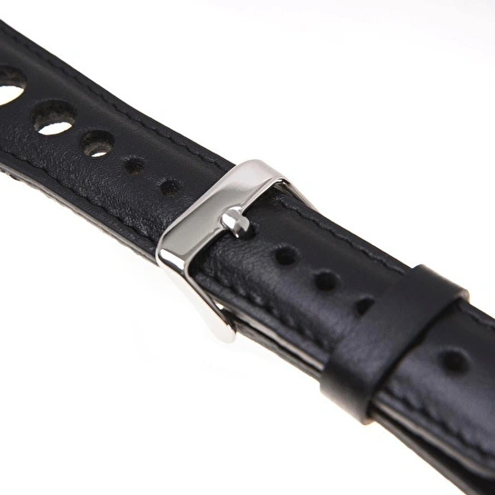 Bloominbag Alpine Noir Black Hakiki Deri Apple Watch Kordonu - 44/45/46/49mm
