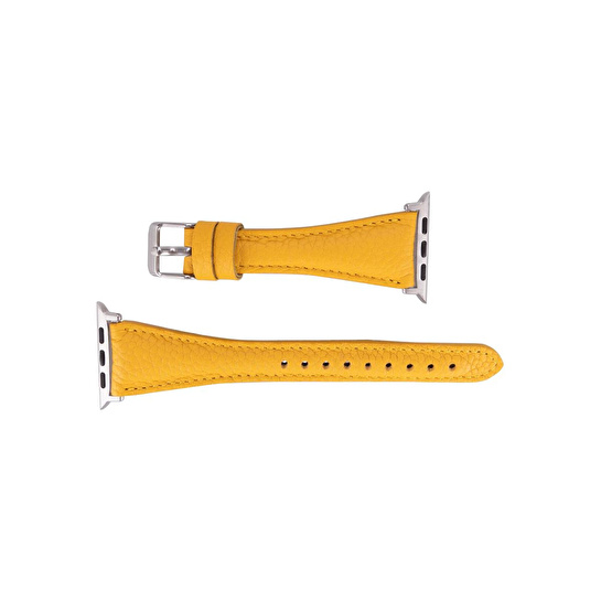 Bloominbag Bloomband Signature Butter Yellow Leather Apple Watch Band - 44/45/46/49mm