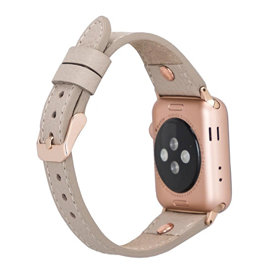 Bloominbag Bloomband Signature Dune Brown Leather Apple Watch Band - 44/45/46/49mm