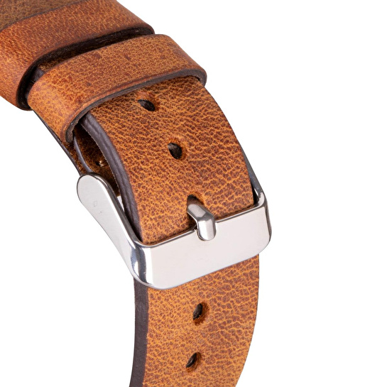 Bloominbag Valais Tan Leather Apple Watch Kordon-44/45/46/49mm