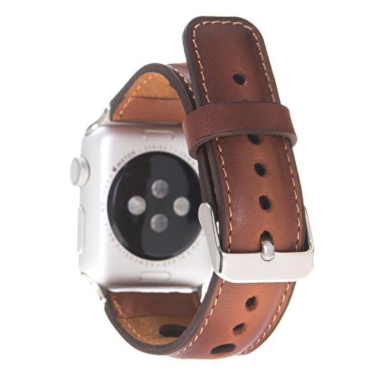 Bloominbag Alpine Dune Tan Hakiki Deri Apple Watch Kordonu - 44/45/46/49mm