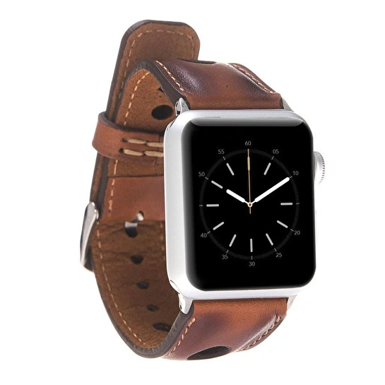 Bloominbag Alpine Dune Tan Hakiki Deri Apple Watch Kordonu - 44/45/46/49mm