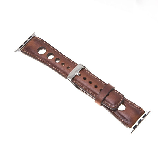 Bloominbag Alpine Dune Tan Hakiki Deri Apple Watch Kordonu - 44/45/46/49mm